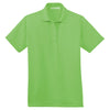 Port Authority Women's Green Poly-Bamboo Charcoal Blend Pique Polo