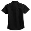 Port Authority Women's Black Short Sleeve Easy Care, Soil Resistant Shirt