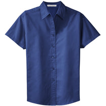 Port Authority Women's Mediterranean Blue Short Sleeve Easy Care Shirt