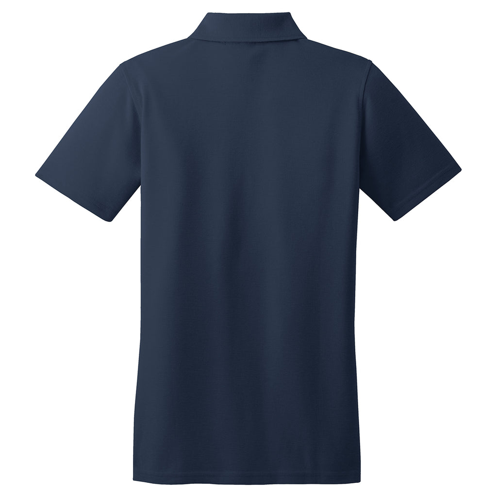 Port Authority Women's Navy Stain-Resistant Polo