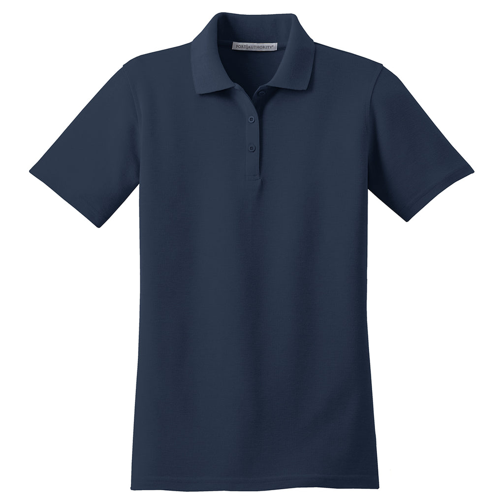 Port Authority Women's Navy Stain-Resistant Polo