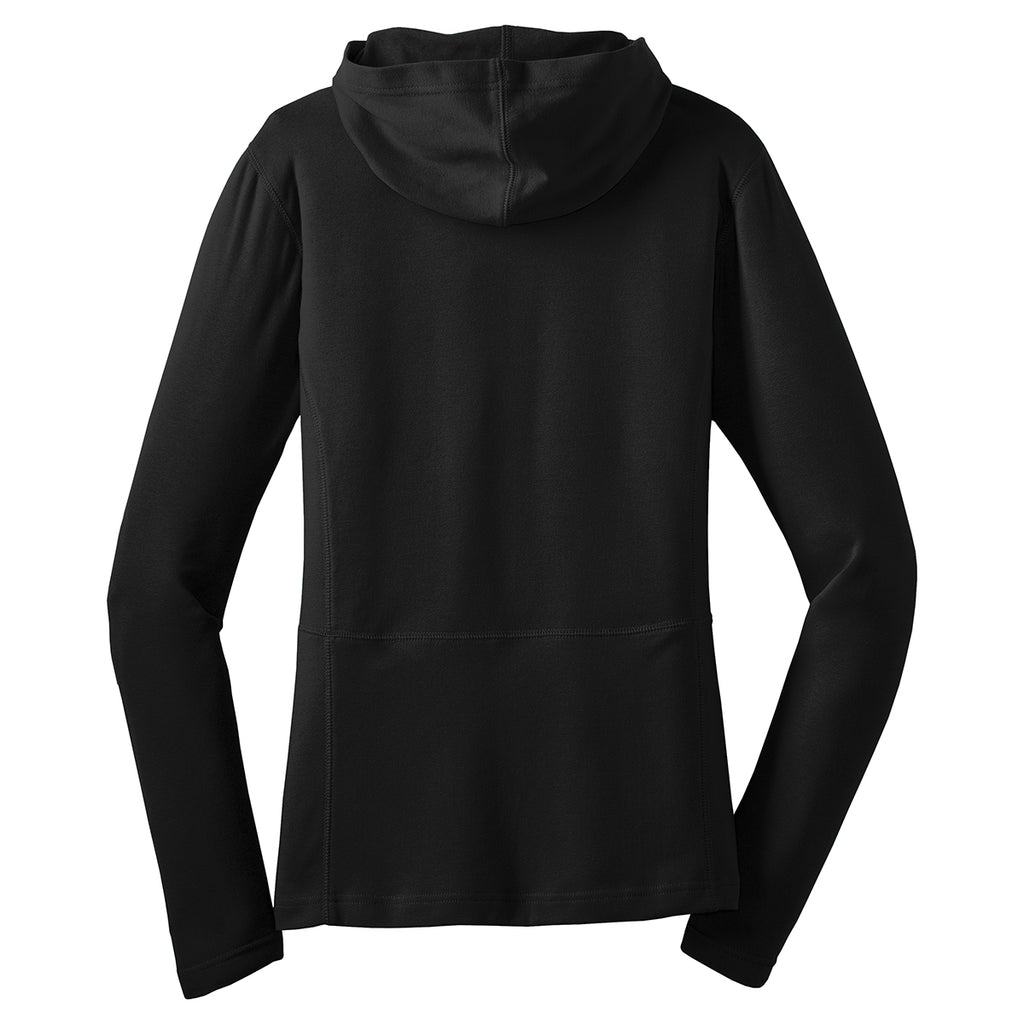 Port Authority Women's Black Modern Stretch Cotton Full-Zip Jacket