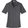 Port Authority Women's Sterling Grey Silk Touch Interlock Performance Polo