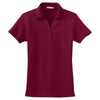 Port Authority Women's Maroon Silk Touch Interlock Polo