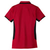 Port Authority Women's Engine Red/Black Dry Zone Colorblock Ottoman Polo