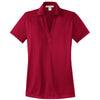 Port Authority Women's Rich Red Performance Jacquard Polo