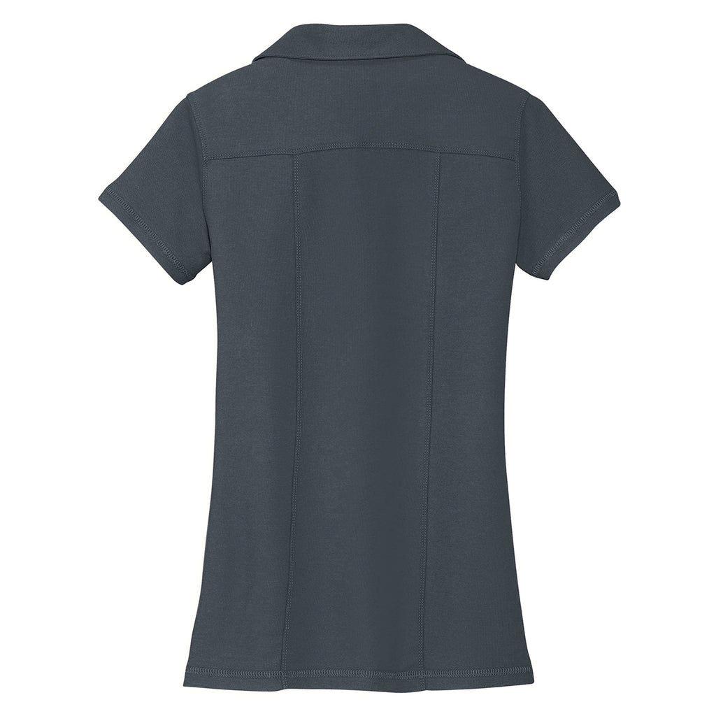 Port Authority Women's Steel Grey Modern Stain Resistant Polo