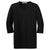 Port Authority Women's Black Silk Touch Maternity 3/4-Sleeve V-Neck Shirt