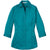 Port Authority Women's Teal Green 3/4-Sleeve Blouse