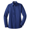 Port Authority Women's Mediterranean Blue L/S Value Poplin Shirt