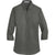 Port Authority Women's Sterling Grey 3/4-Sleeve SuperPro Twill Shirt