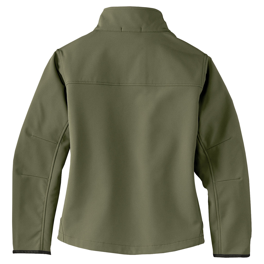 Port Authority Women's Olive/Chrome Glacier Softshell Jacket