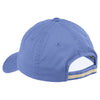 Port Authority Women's Blue Iris/Stone Sandwich Bill Cap with Striped Closure