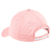Port Authority Women's Light Pink/White Sandwich Bill Cap with Striped Closure