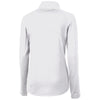 Cutter & Buck Women's White Adapt Eco Knit Recycled Half Zip Pullover