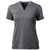 Cutter & Buck Women's Charcoal Heather Forge Heathered Stretch Blade Top