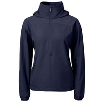 Cutter & Buck Women's Navy Blue Charter Eco Recycled Anorak Jacket