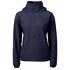 Cutter & Buck Women's Navy Blue Charter Eco Recycled Anorak Jacket