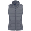 Cutter & Buck Women's Elemental Grey Evoke Hybrid Eco Softshell Recycled Full Zip Vest