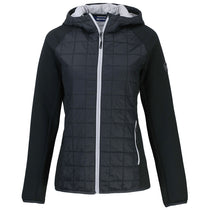 Cutter & Buck Women's Black Rainier Primaloft Eco Full Zip Hybrid Jacket