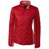 Cutter & Buck Women's Cardinal Red WeatherTec Sandpoint Quilted Jacket