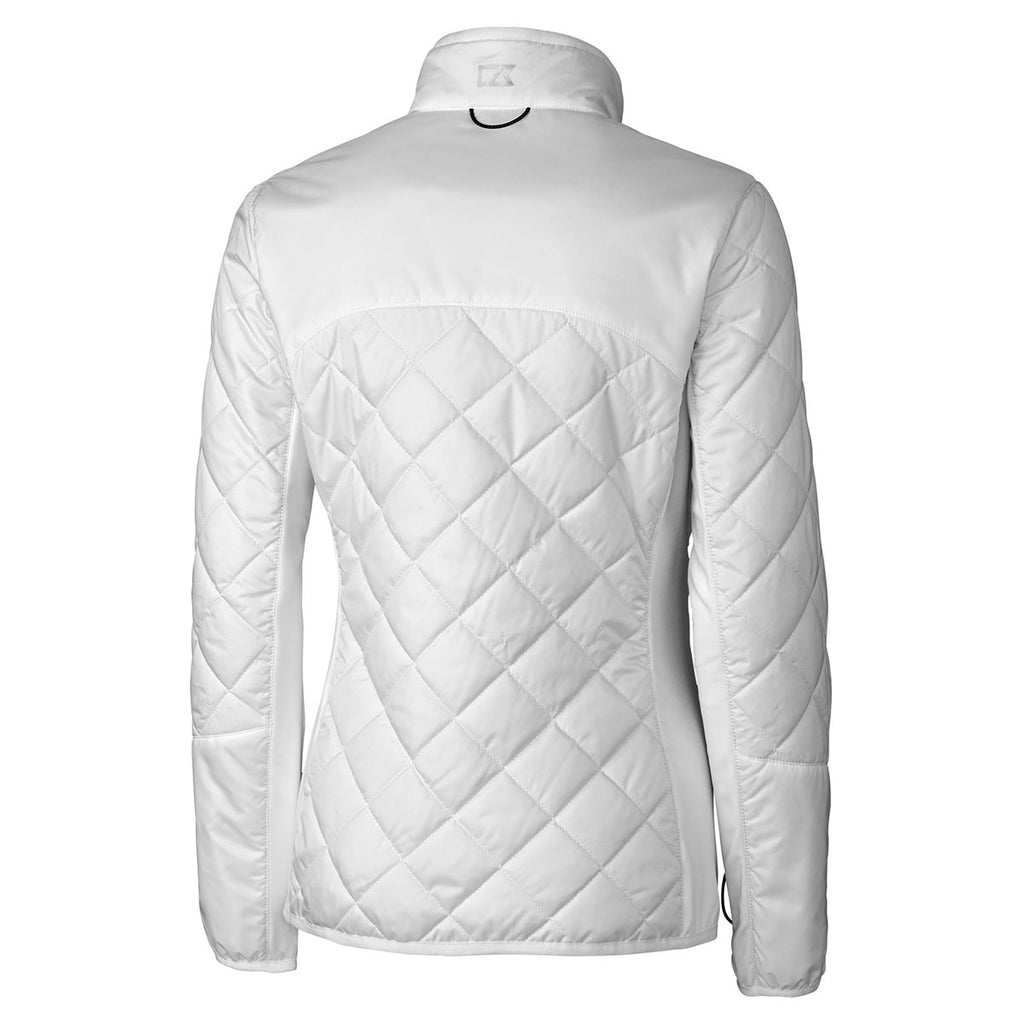 Cutter & Buck Women's White WeatherTec Sandpoint Quilted Jacket