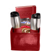 Leeman Red Tuscany Tumblers, Journal and Ghirardelli Cocoa Set