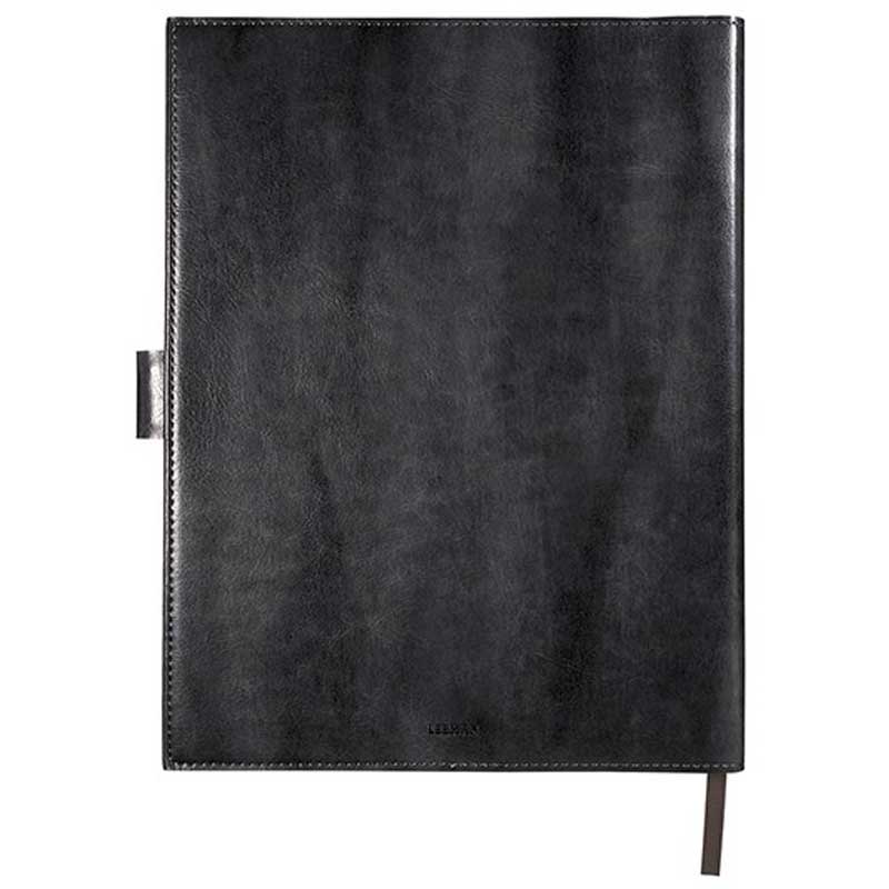 Leeman Grey Venezia Large Refillable Journal (7" x 9")