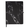 Leeman Black Large Bound Softcover Marble Journal