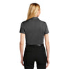Port Authority Women's Black Heather Heathered Silk Touch Performance Polo