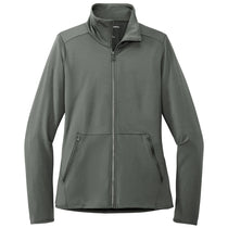 Port Authority Women's Pewter Accord Stretch Fleece Full-Zip