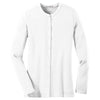 Port Authority Women's White Concept Stretch Button-Front Cardigan