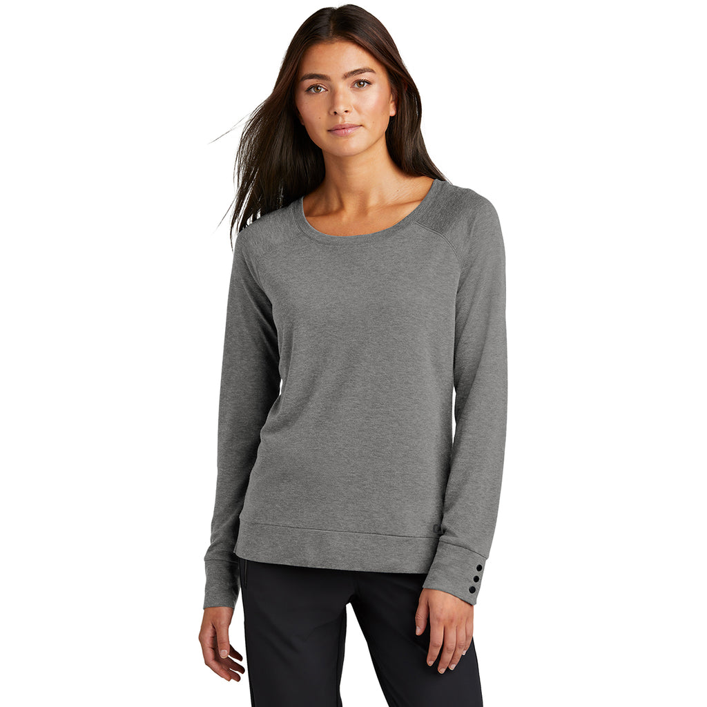 OGIO Women's Gear Grey Command Long Sleeve Scoop Neck