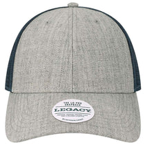 Legacy Heather Grey/Navy Lo-Pro Snapback Trucker Cap