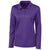 Clique Women's Royal Purple Long Sleeve Spin Pique Polo