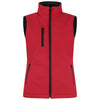 Clique Women's Red Equinox Insulated Softshell Vest