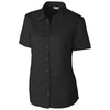Clique Women's Black Short Sleeve Avesta Stain Resistant Twill