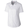 Clique Women's White Short Sleeve Avesta Stain Resistant Twill