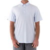 LinkSoul Men's Light Blue Stanford Short Sleeve Button-Down Polo