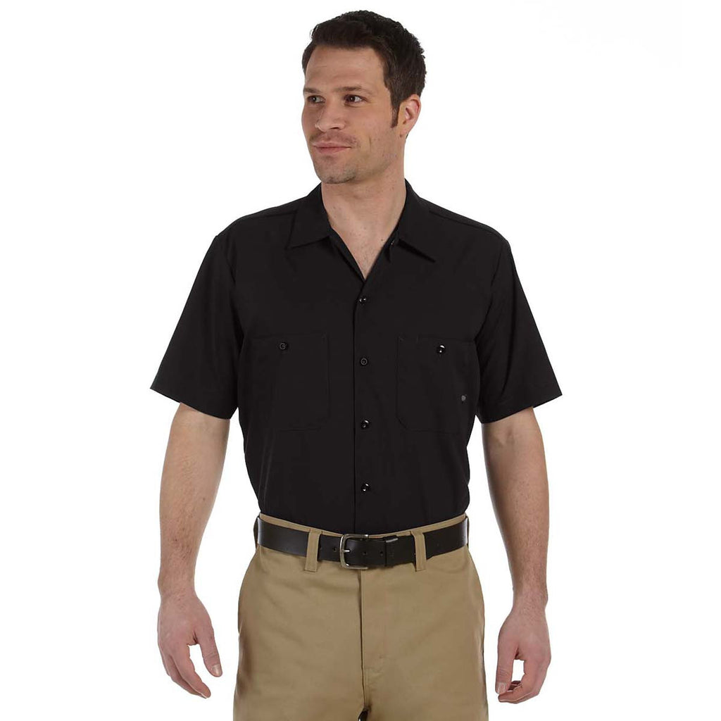 Dickies Men's Black 4.25 oz. Industrial Short-Sleeve Work Shirt