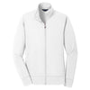 Sport-Tek Women's White Sport-Wick Fleece Full-Zip Jacket