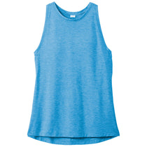 Sport-Tek Women's Pond Blue Heather PosiCharge Tri-Blend Wicking Tank