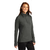 Sport-Tek Women's Dark Grey Heather Sport-Wick Flex Fleece 1/4-Zip