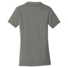 Sport-Tek Women's Dark Smoke Grey/Black Contrast PosiCharge Tough Polo