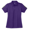 Sport-Tek Women's Purple/Grey PosiCharge Active Textured Colorblock Polo