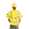OccuNomix Men's Yellow Premium Solid Dual Stripe Vest