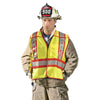 OccuNomix Men's Yellow/Red Premium Solid Public Safety Fire Vest