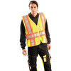 OccuNomix Men's Yellow High Visibility Premium Mesh Two-Tone Expandable Vests