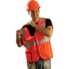 OccuNomix Orange High Visibility Premium Solid 5-pt. Break-Away Safety Vest