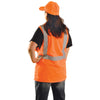 OccuNomix Women's Orange High Visibility Classic Mesh Surveyor Safety Vest